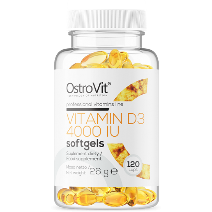 OstroVit Vitamin D3 4000 IU  / 120 Гел капсули